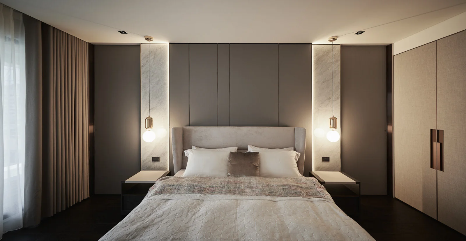 Dự án thi công chung cư chung cư Goldmark City phòng ngủ