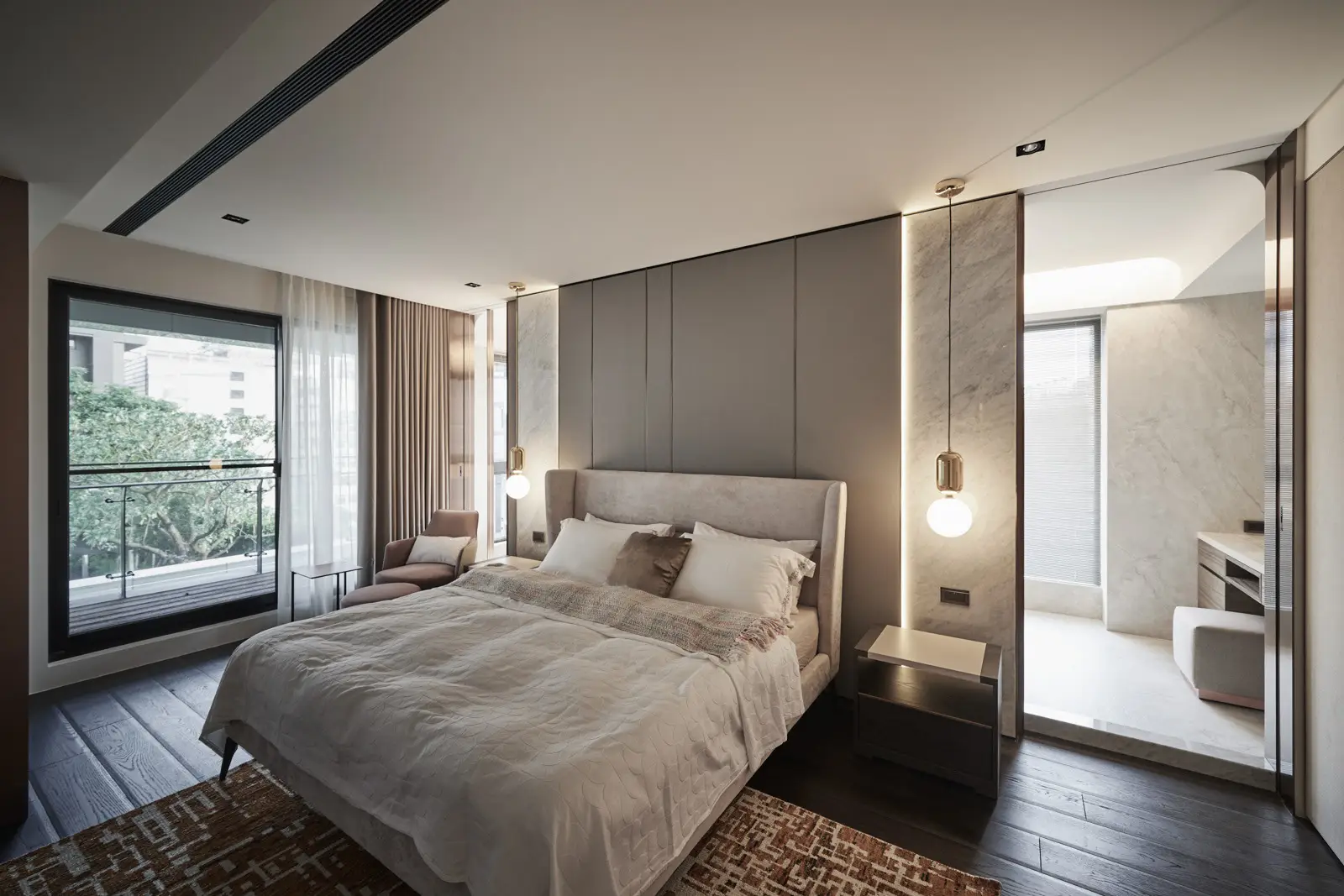 Dự án thi công chung cư chung cư Goldmark City phòng ngủ