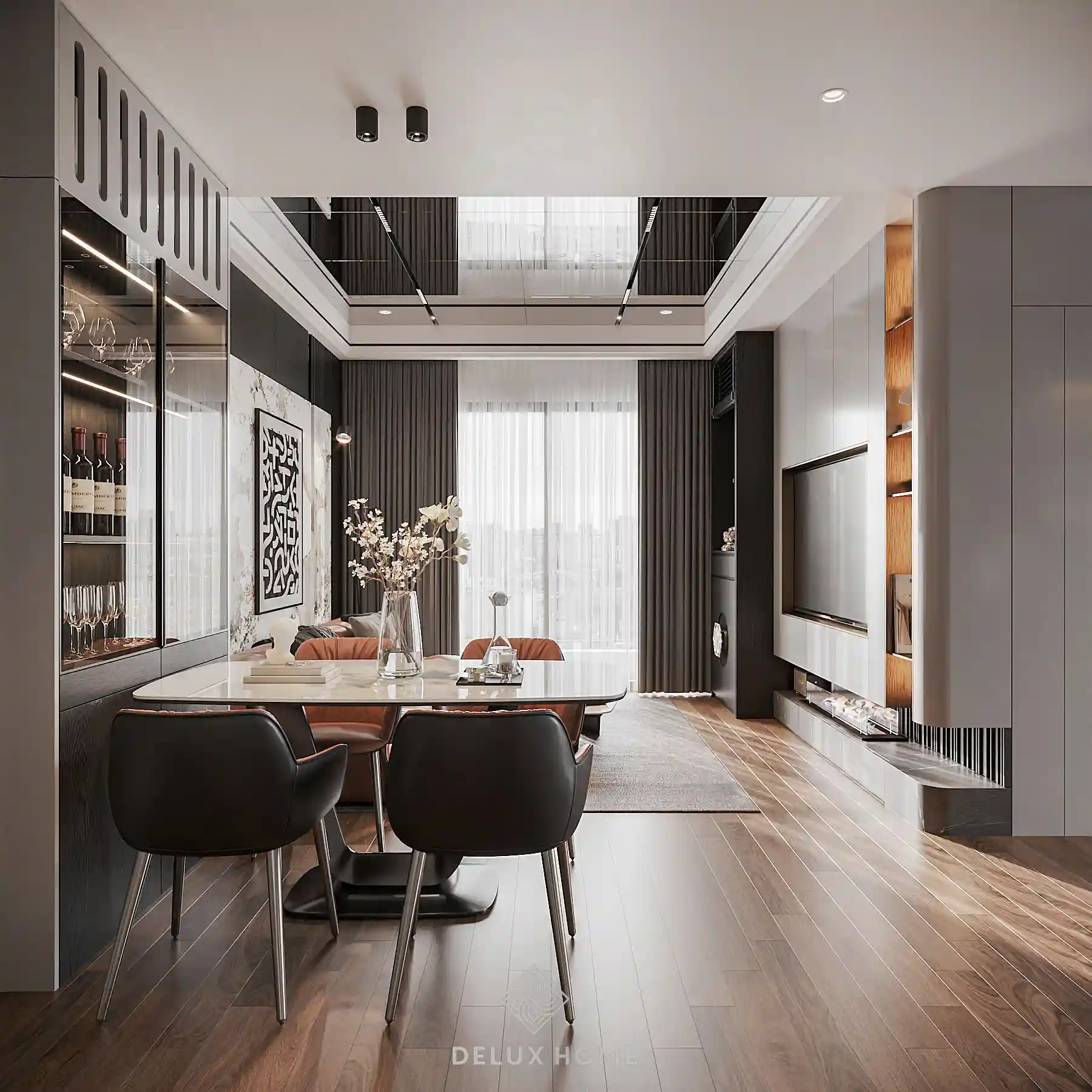 Dự án thiết kế chung cư SA5 The Sakura - anh Minh phòng bếp - ăn